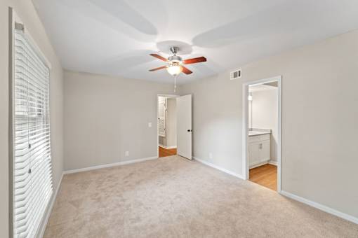 Carpeted Bedroom at Villas on Briarcliff, Georgia