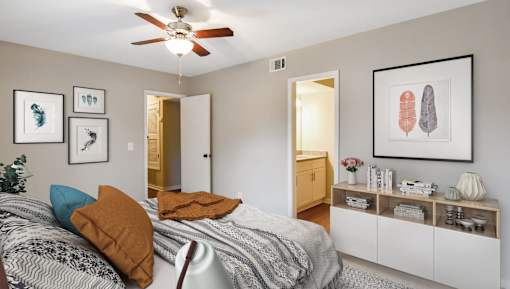 Model Bedroom at Villas on Briarcliff, Atlanta