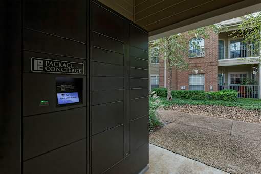 Package concierge box at The Vineyards Apartments, Germantown, 38138