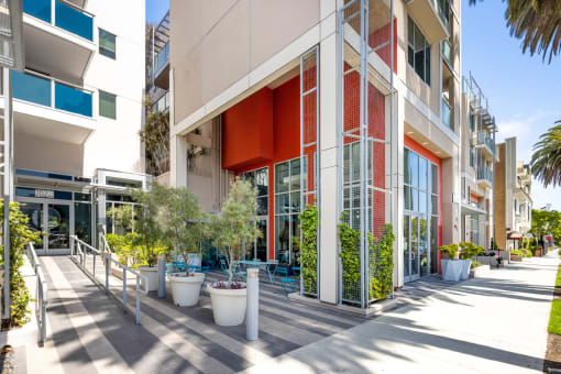 the building where the apartment is located