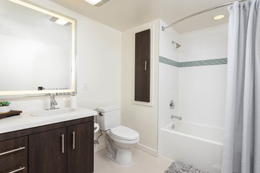 a bathroom with a toilet sink and bathtub