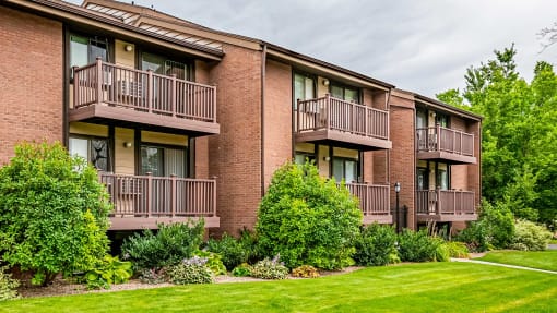 Back exterior of Garden Apartments