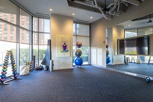 Fitness and yoga studio