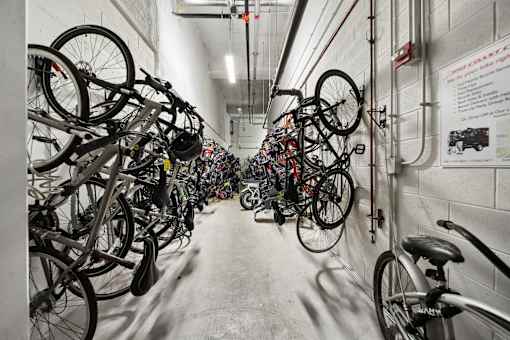 Chicago apartment secure bike storage room
