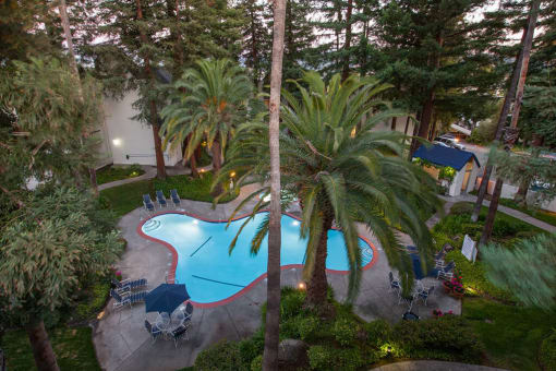 Aerial View Of Pool at Castlewood, Walnut Creek, 94596