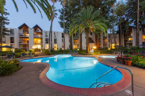 Pristine swimming pool at Castlewood, Walnut Creek