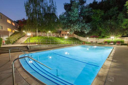 Twilight Pool at The Glens, San Jose, CA, 95125