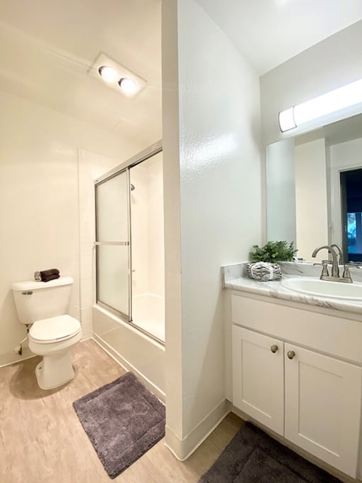 Luxurious Bathroom at Valley West, San Jose, California