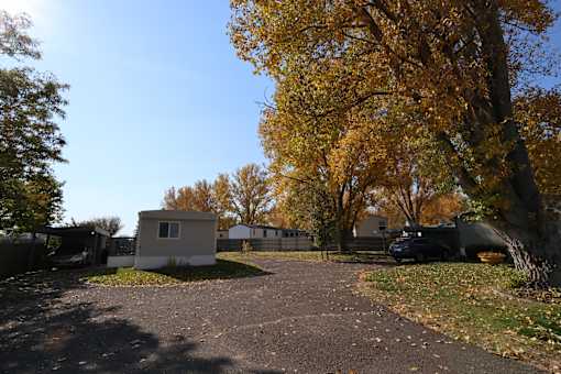 a view of our home from the driveway at Circle Park, Cheyenne, WY