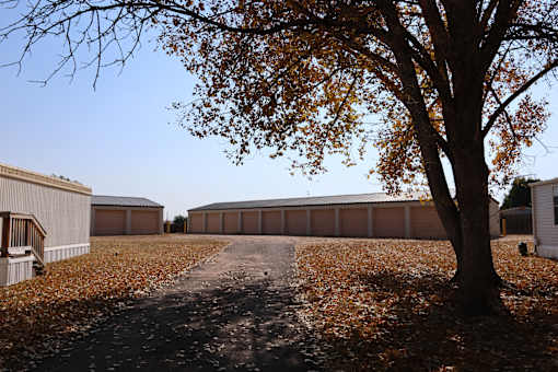a large building with a tree in front of it  at Circle Park, Wyoming, 82007