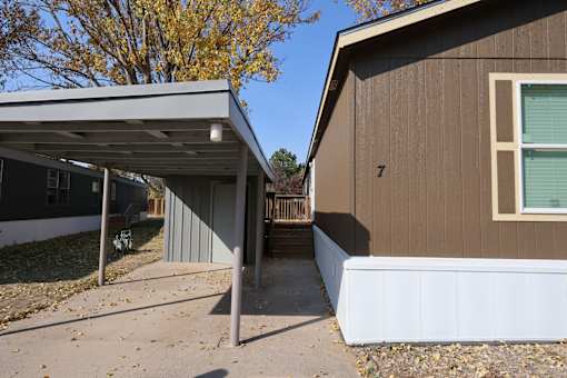 a view of the side of a house and a garage at Circle Park, Wyoming