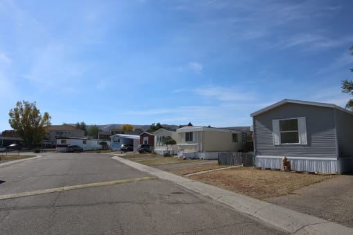a row of houses at Pioneer Park, Green River, Wyoming