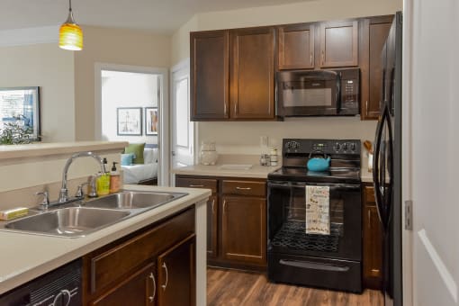Designer cabinetry at Kenyon Square Apartments, Westerville, OH, 43082
