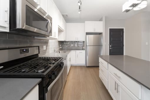 Fully Equipped Kitchen at Park 205, Illinois