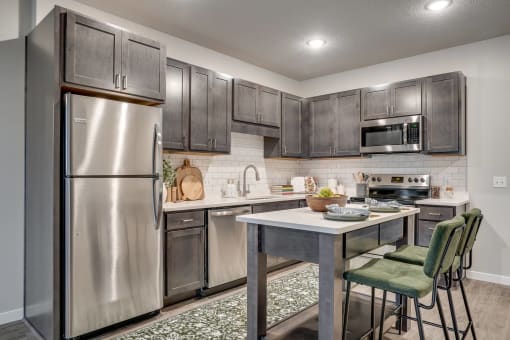 Fully Equipped Kitchen at The Westlyn, Minnesota, 55118