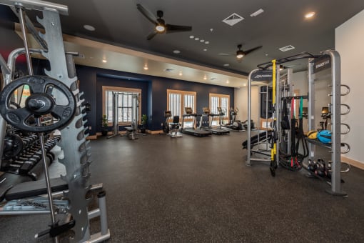 the gym at The Bend Arbordale, Williamsburg, VA