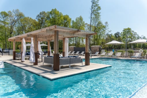 take a dip in our resort style pool at The Bend Arbordale, Williamsburg