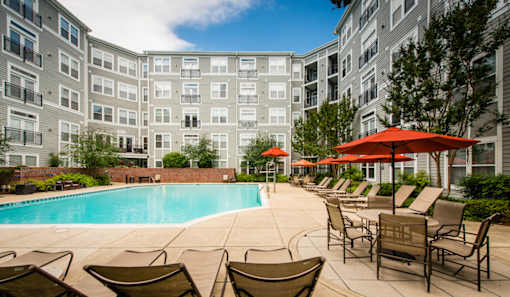 Swimming Pool at The Flats at Wheaton Station in Wheaton, MD