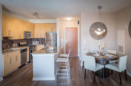 Open Kitchen at The Flats at Wheaton Station in Wheaton, MD