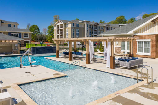 take a dip in our resort style swimming pool at The Bend Arbordale, Virginia