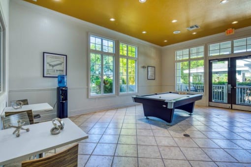 Pool Table at Rivertree Apartments, Riverview, Florida