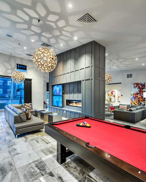Billiards at 8000 Uptown Apartments, Broomfield