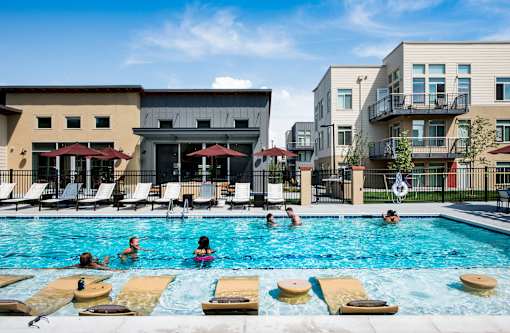 Swimming Pool at 8000 Uptown Apartments, Broomfield, CO