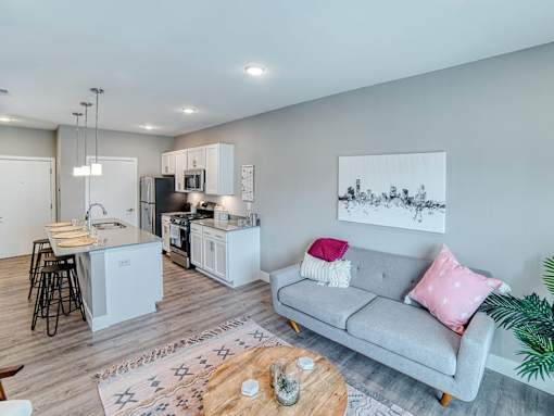 Living room at Westown at Wilson, Grand Rapids