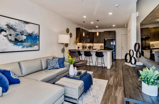 Open Living Spaces at West Line Flats Apartments in Lakewood, CO