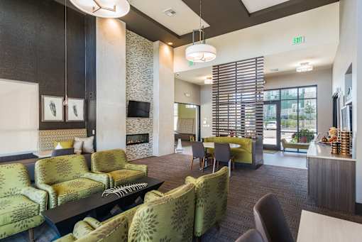 Clubhouse interior at Arterra Place Apartments, Colorado