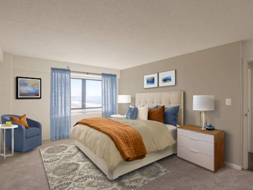 Big Bedrooms at 10 West Apartments, New York 11561
