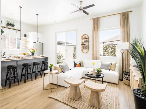 Living room at Onyx at Westgate Apartments, Arizona