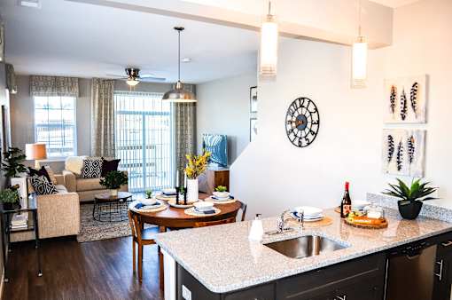 Open Living Spaces at Black Feather Apartments in Castle Rock, CO