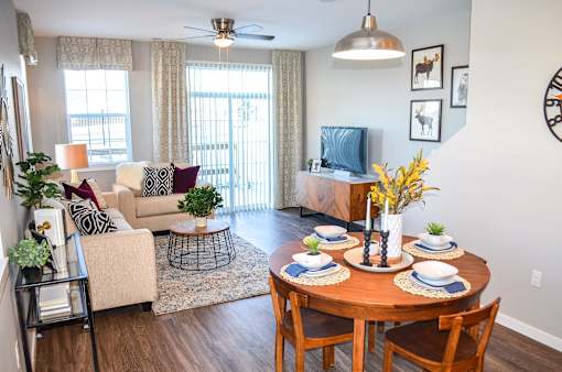 Living Room at Black Feather Apartments in Castle Rock, CO