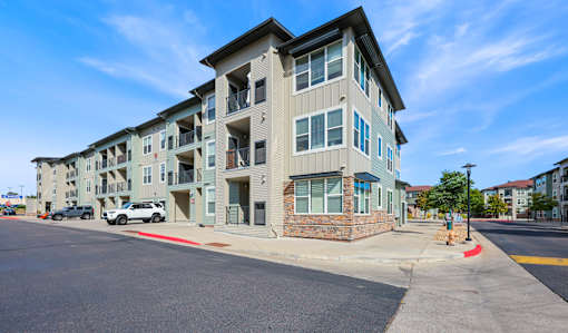 A Modern Apartment Building at WestLink at Oak Station Apartments, Lakewood, 80215