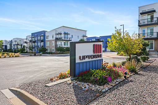 Sign for Property at 8000 Uptown Apartments, Broomfield, Colorado