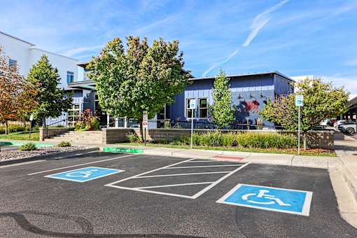 A Parking Lot at 8000 Uptown Apartments, Broomfield, CO