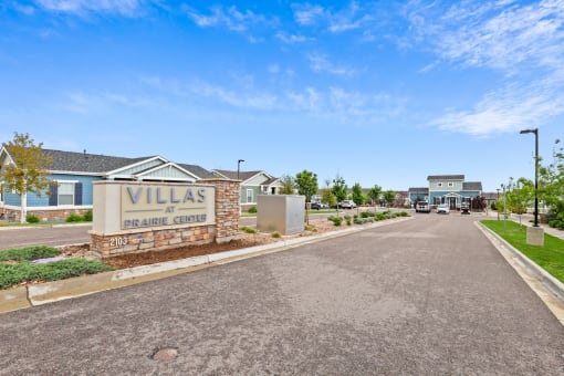 the enclave at homecoming terra vista entrance at The Villas at Prairie Center, Brighton