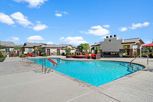 our apartments have a large swimming pool at our apartments at Soleil at Canyon Trails Apartments, Arizona, 85338