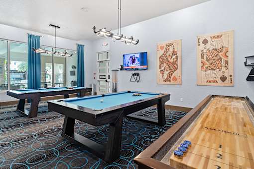 Billiards Table at Centre Pointe Apartments, Melbourne, Florida