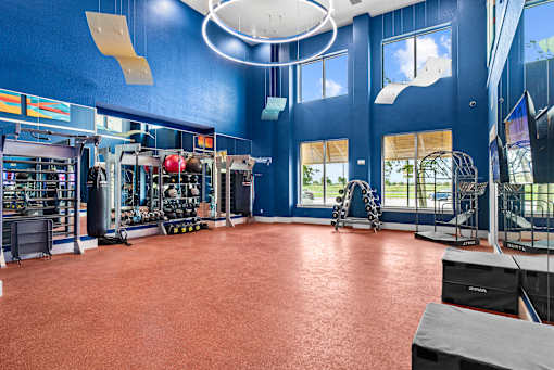 Modern Fitness Center at Centre Pointe Apartments, Melbourne, 32940