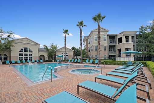 The swimming pool at The Millennium Towne Center Apartments, Louisiana 70806