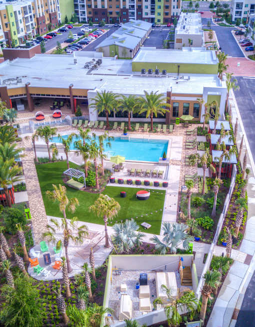 Aerial Pool View at The Strand, Florida, 32765