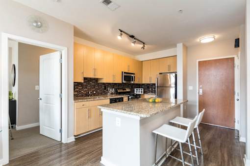 Kitchen at The Flats at Wheaton Station in Wheaton, MD