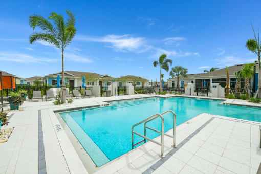 Sparkling Pool at Estia at Lakewood Ranch, Bradenton, FL