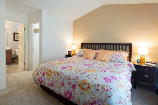 Bedroom at Huntington Townhomes in Shelton, CT