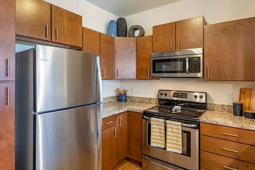 Kitchen at The Enclave Luxury Apartments