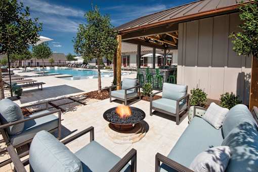 Firepit at The Cottages at Old Monrovia Apartment, Huntsville, AL, 35806