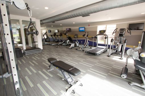 Gym center at Park 88 Apartments, Thornton, Colorado