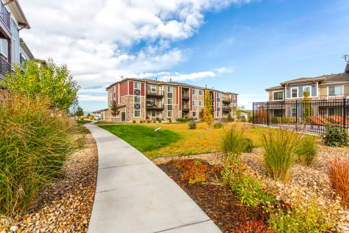Walking Path at Solaire Apartments in Brighton, CO